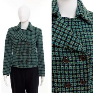 Marc Aurel tweed blazer / Euro size 34 (approx 2-4)